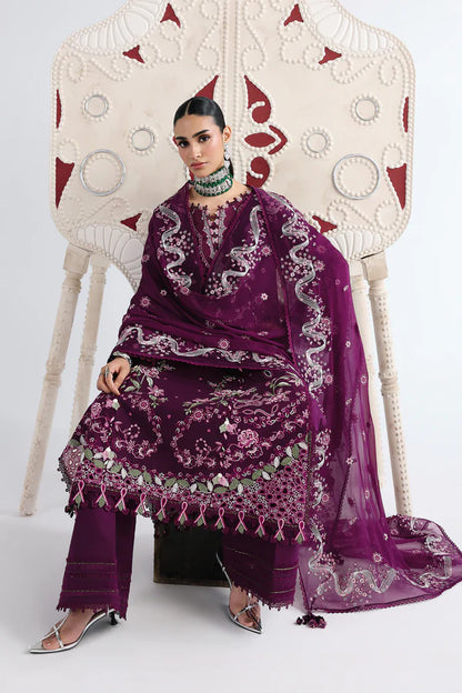 QALAMKAR FESTIVE LAWN UNSTITCHED '26 - QFL-10 (TRESA)
