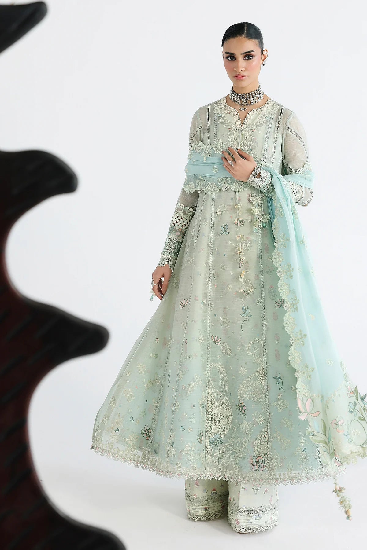 QALAMKAR FESTIVE LAWN UNSTITCHED '26 - QFL-08 (SABEL)