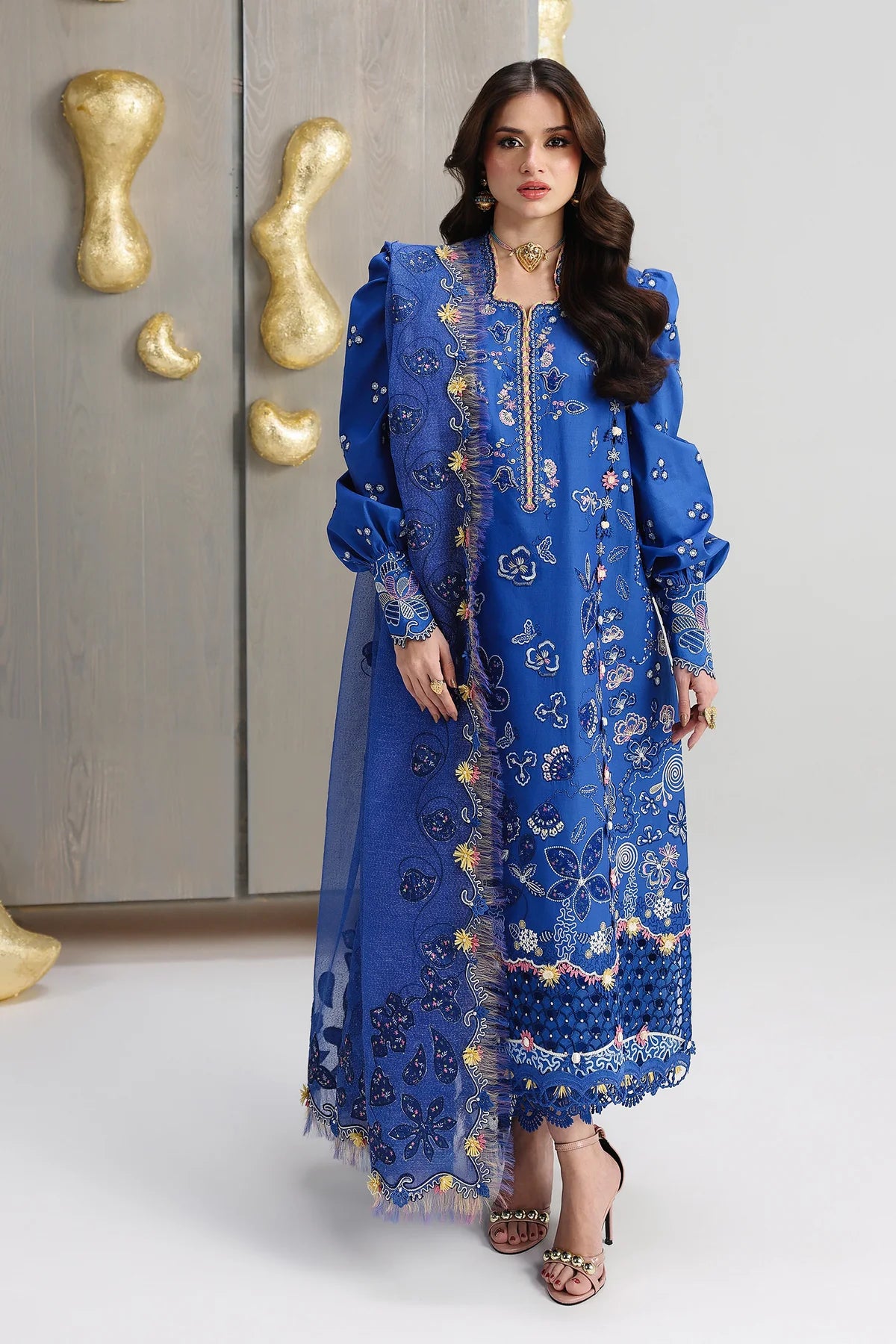 QALAMKAR FESTIVE LAWN UNSTITCHED '26 - QFL-06 (EMINA)