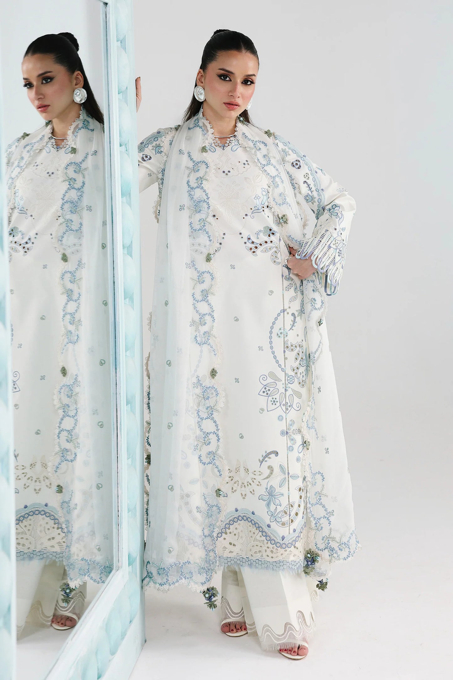 QALAMKAR FESTIVE LAWN UNSTITCHED '26 - QFL-03 (IRMIN)