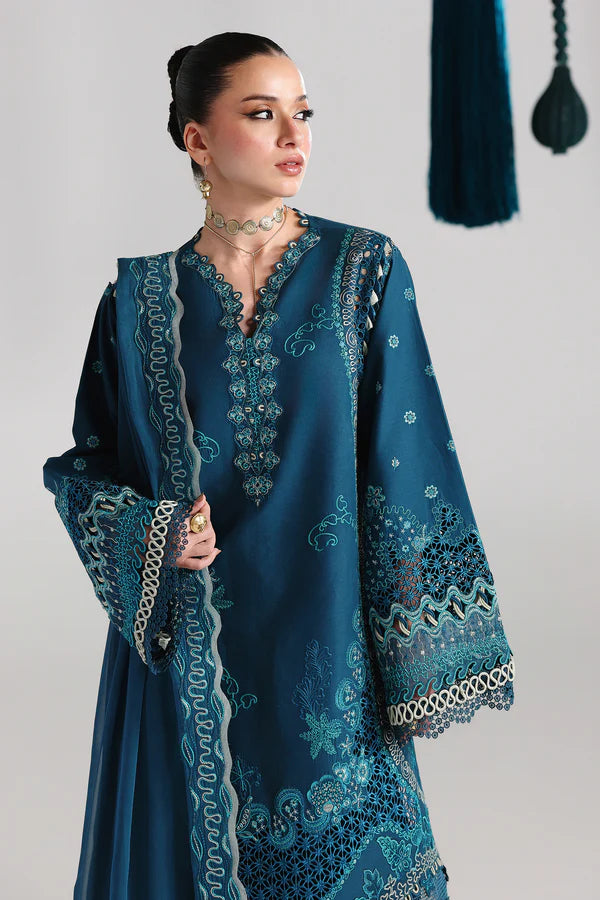 QALAMKAR FESTIVE LAWN UNSTITCHED '26 - QFL-07 (KAISA)
