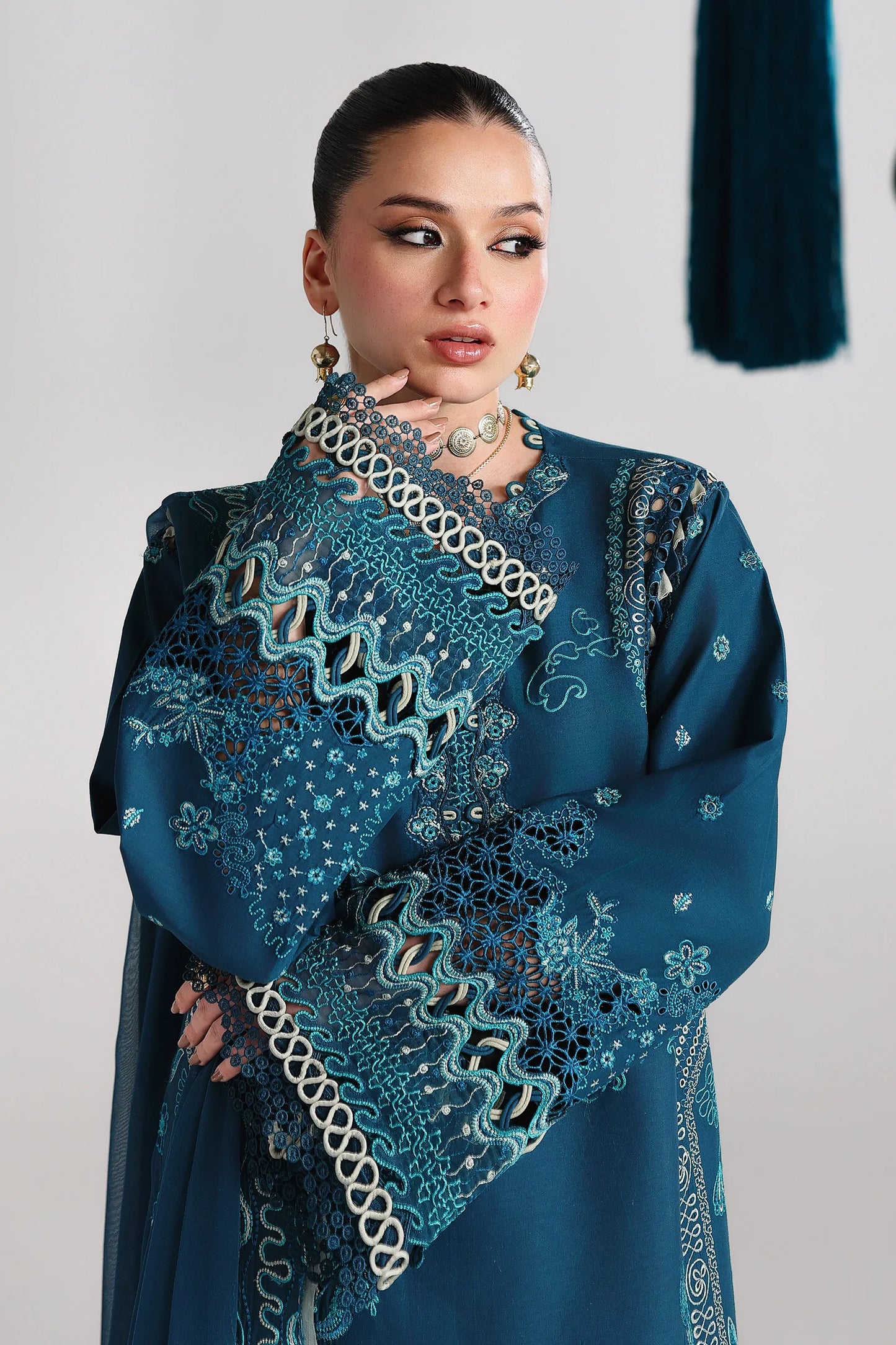 QALAMKAR FESTIVE LAWN UNSTITCHED '26 - QFL-07 (KAISA)