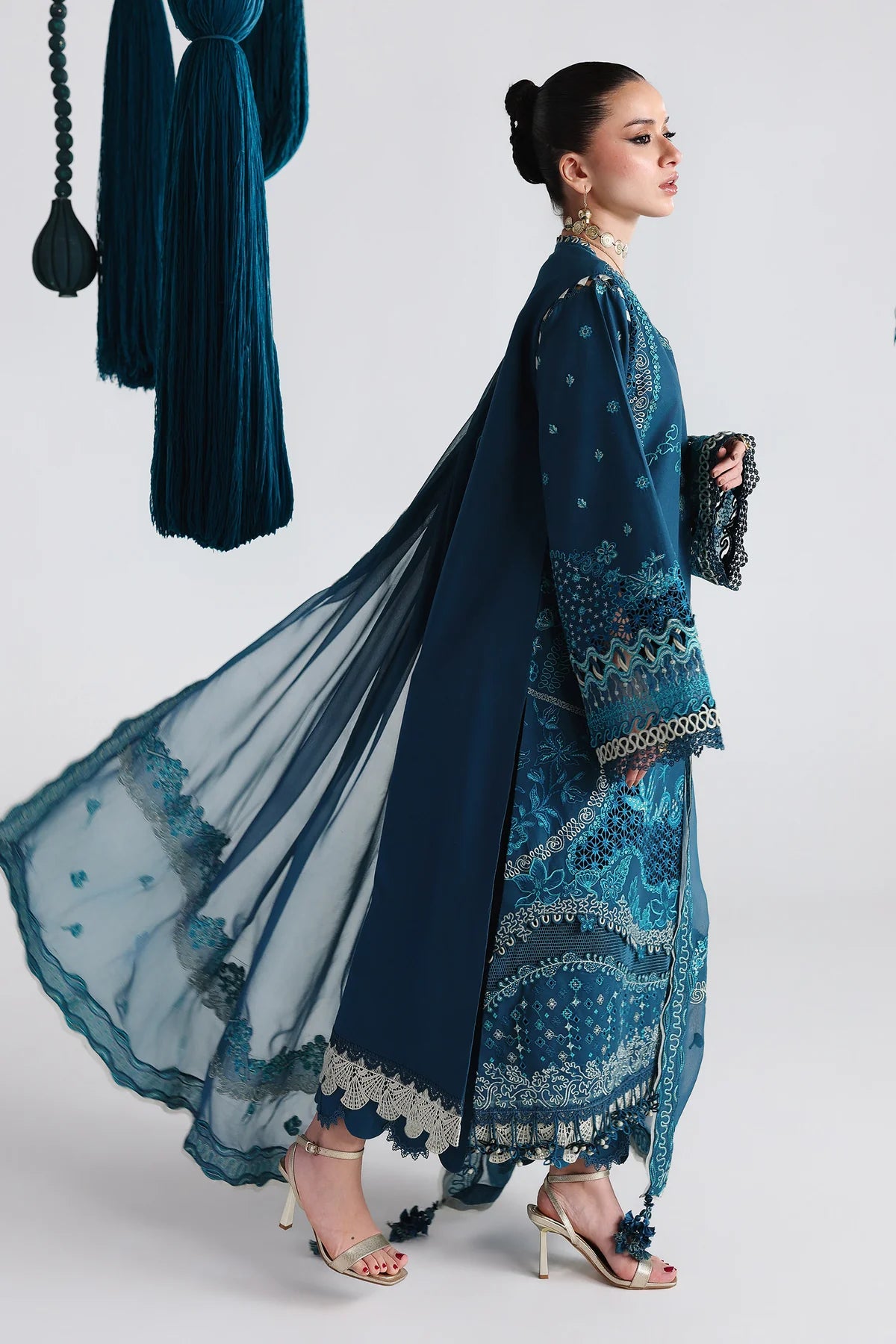 QALAMKAR FESTIVE LAWN UNSTITCHED '26 - QFL-07 (KAISA)