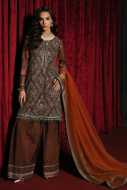 CHARIZMA AURA LUXURY CHIFFON UNSTITCHED COLLECTION'26| D6