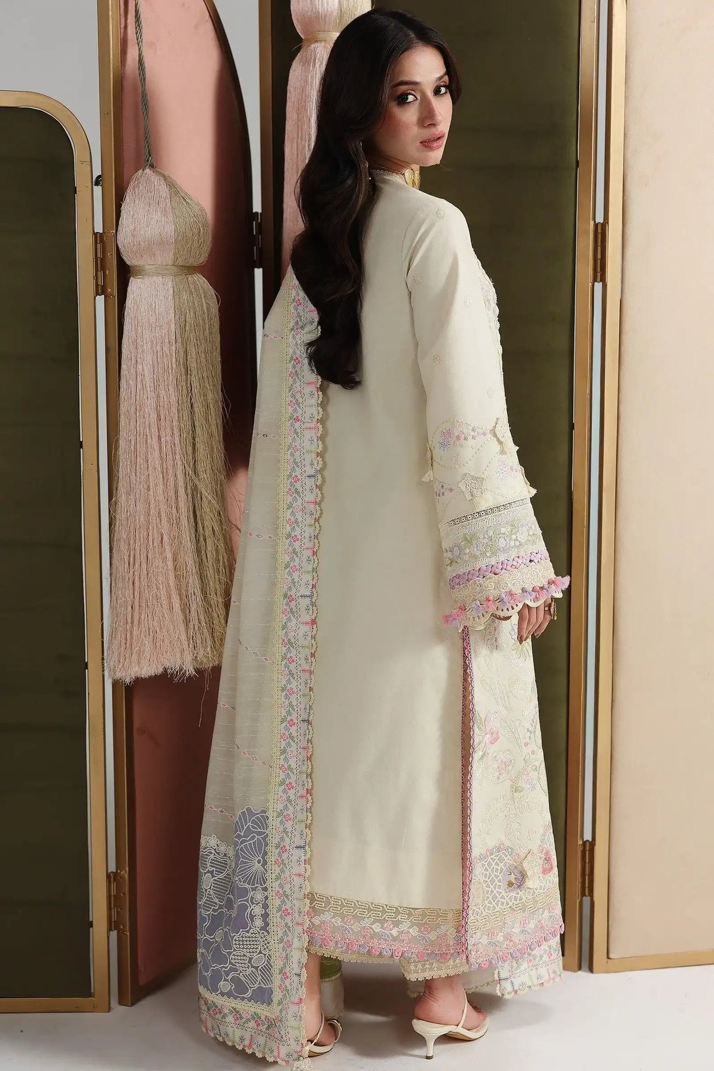 MUSHQ SOLACE OMBRE CHIKANKARI UNSTITCHED - ELMA QFL-01