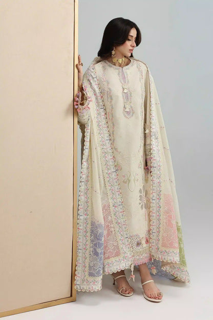 MUSHQ SOLACE OMBRE CHIKANKARI UNSTITCHED - ELMA QFL-01