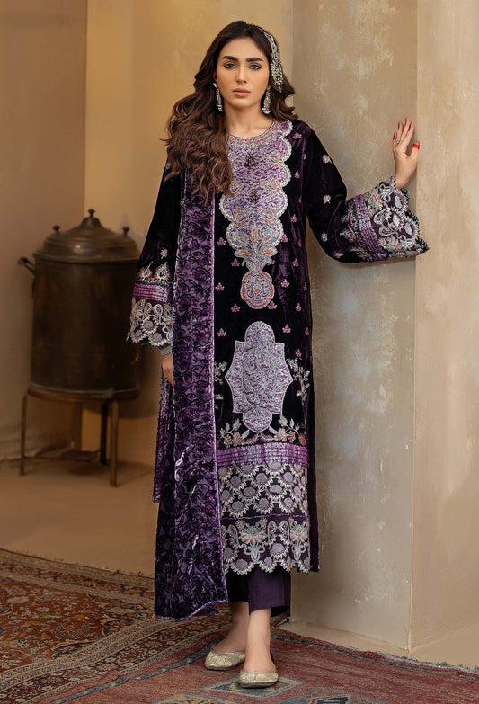 Adan's Libas Plachi Velvet Winter Collection 2024 – Plachi 4443