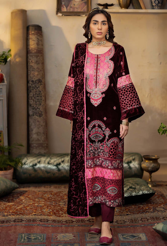 Adan's Libas Plachi Velvet Winter Collection 2024 – Plachi 4442