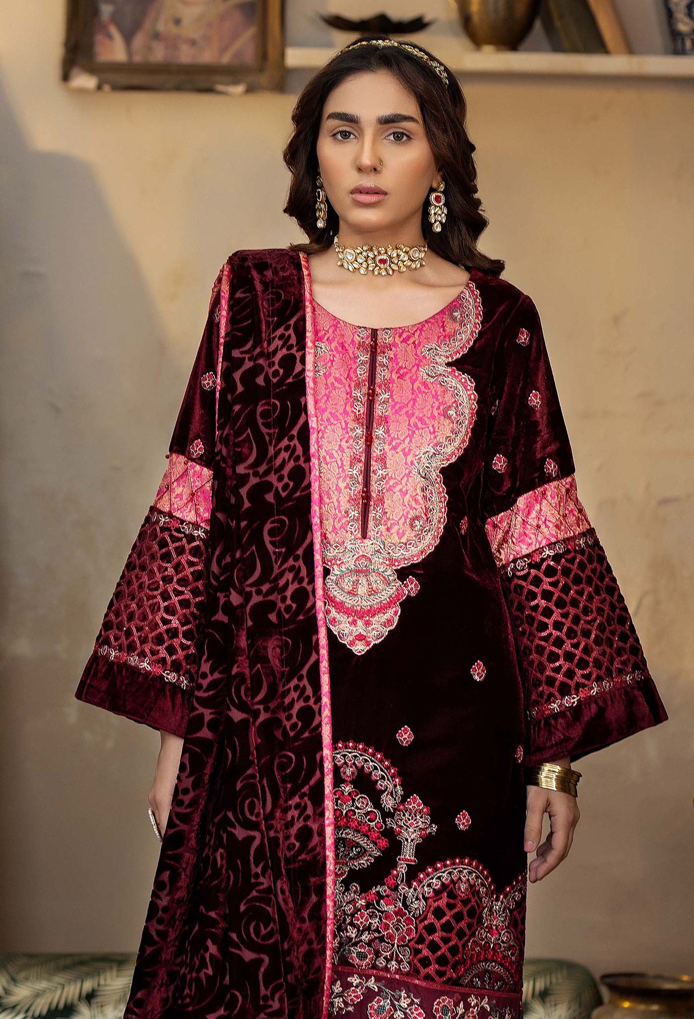 Adan's Libas Plachi Velvet Winter Collection 2024 – Plachi 4442