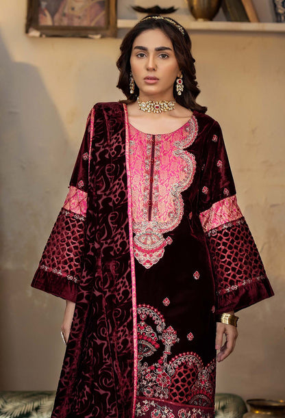 Adan's Libas Plachi Velvet Winter Collection 2024 – Plachi 4442