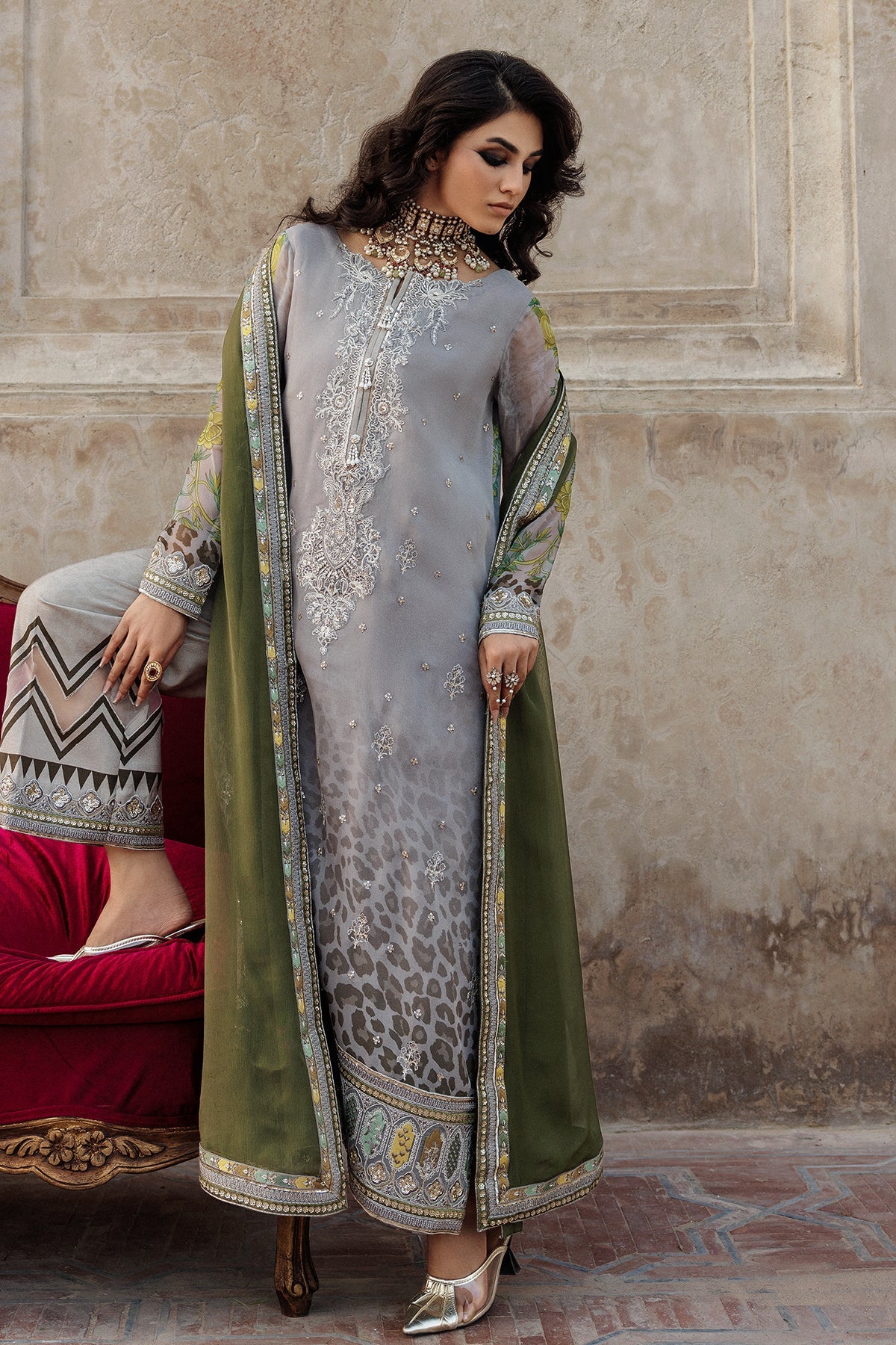 CHARIZMA VASAL LUXURY CHIFFON UNSTITCHED'26 | VSL6-12