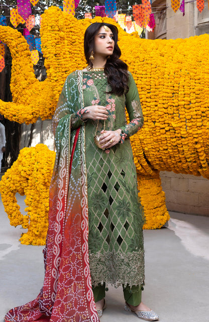 BANDHANI BY ALZOHAIB EMBROIDERED UNSTITCHED'26| D1