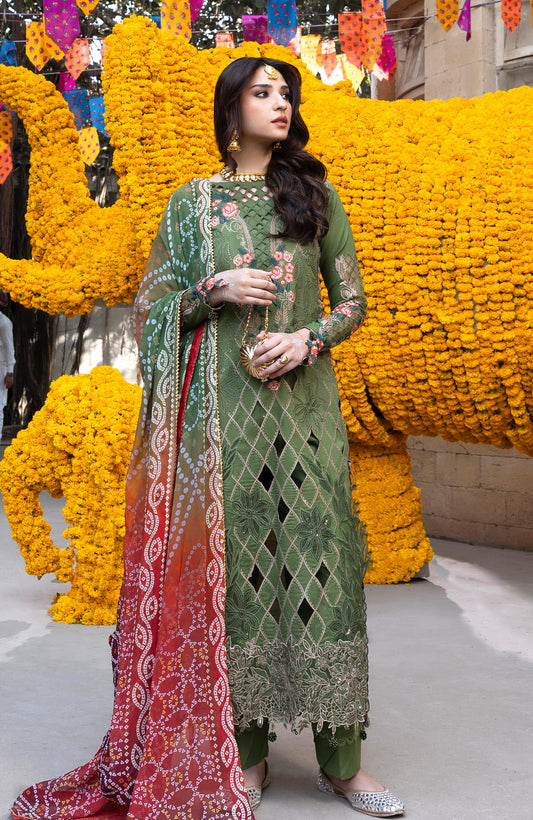 BANDHANI BY ALZOHAIB EMBROIDERED UNSTITCHED'26| D1