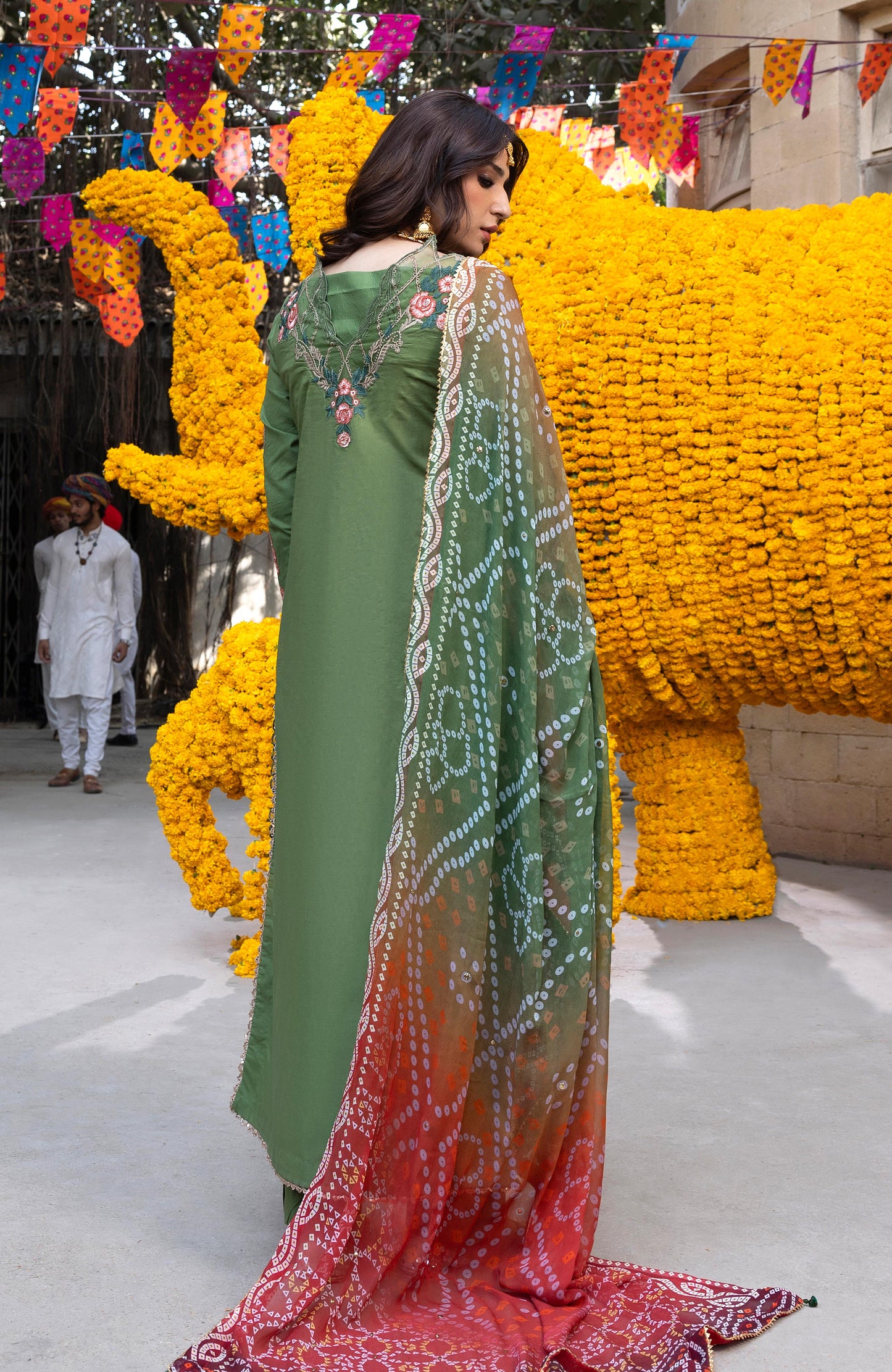 BANDHANI BY ALZOHAIB EMBROIDERED UNSTITCHED'26| D1