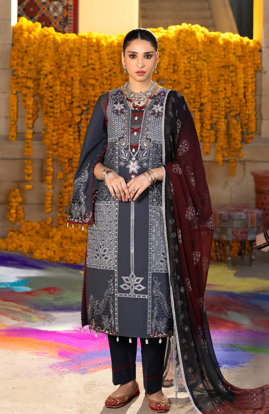 BANDHANI BY ALZOHAIB EMBROIDERED UNSTITCHED'26| D10
