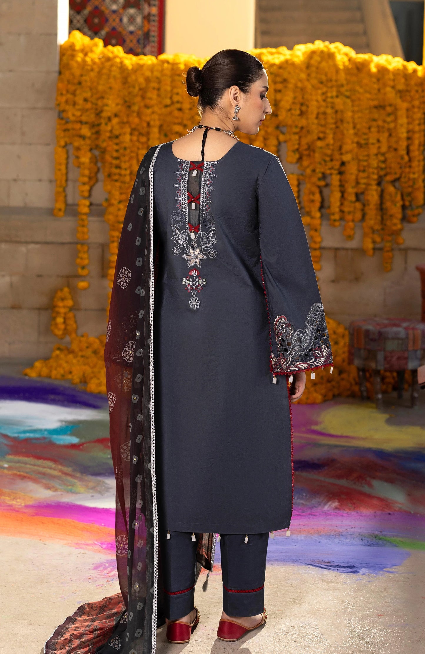 BANDHANI BY ALZOHAIB EMBROIDERED UNSTITCHED'26| D10