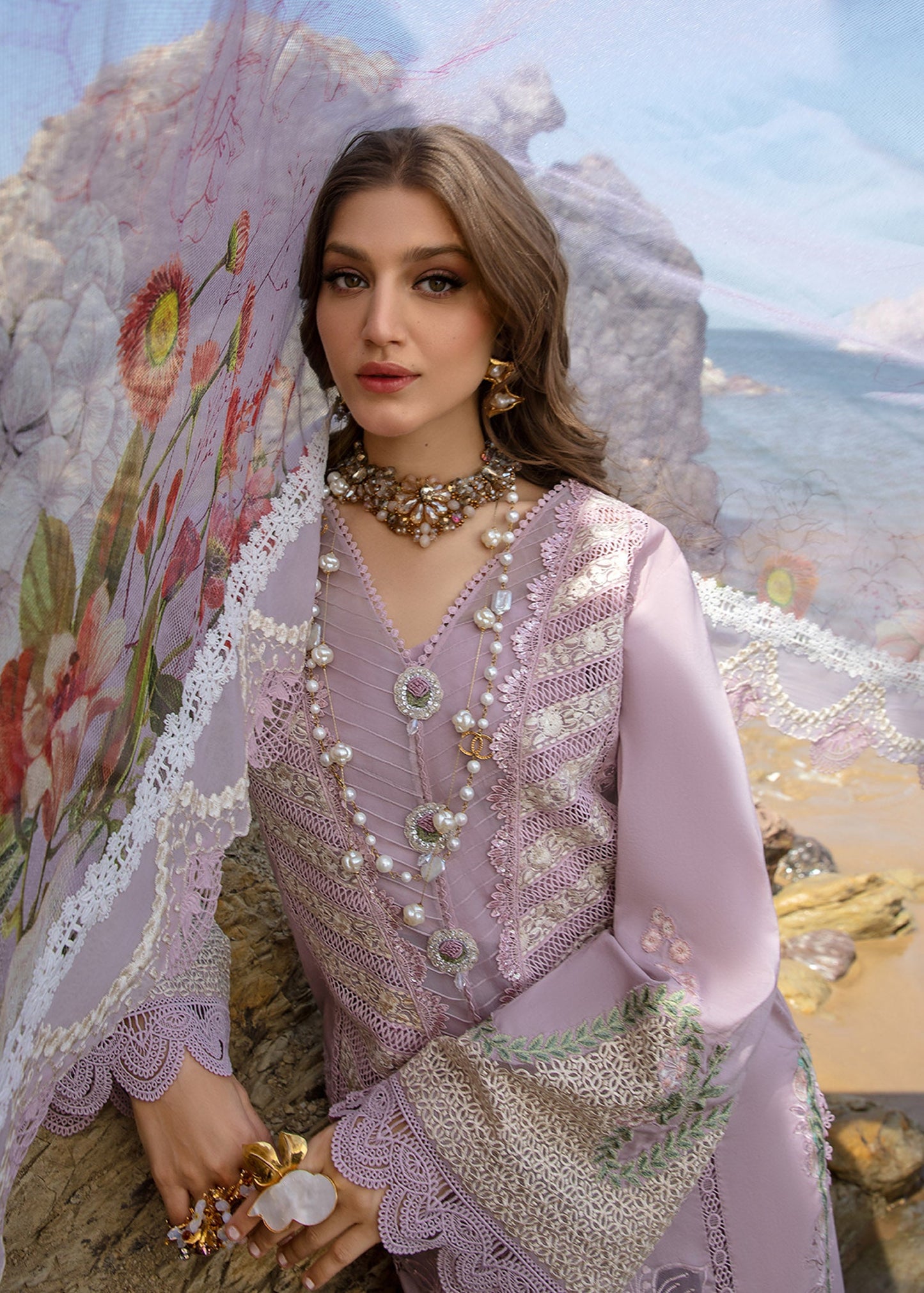 Saira Shakira Lawn'24 by Crimson Collection 2024 – Lillie de Jong - Amethyst