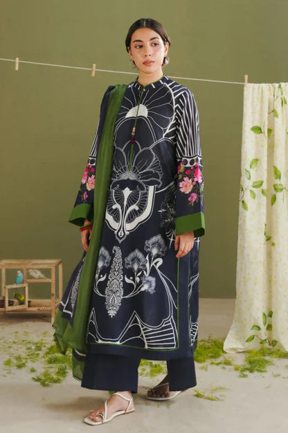 COCO PRINTS VOL-1 BY ZARA SHAHJAHAN UNSTITCHED'26| RAYA-10B