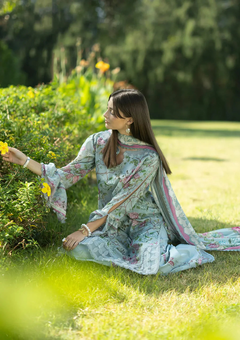 ELAF PRINTS UNSTITCHED COLLECTION'26 | EPN-8A EIRINI BLOOM
