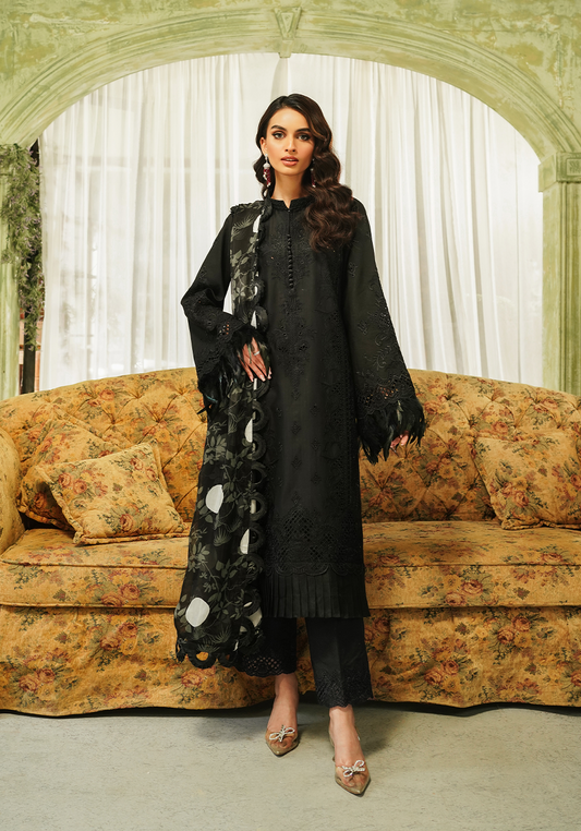 ZARQASH TRESOR LUXURY LAWN 24
 Collection 2024 – ZQT 005 MIDNIGHT