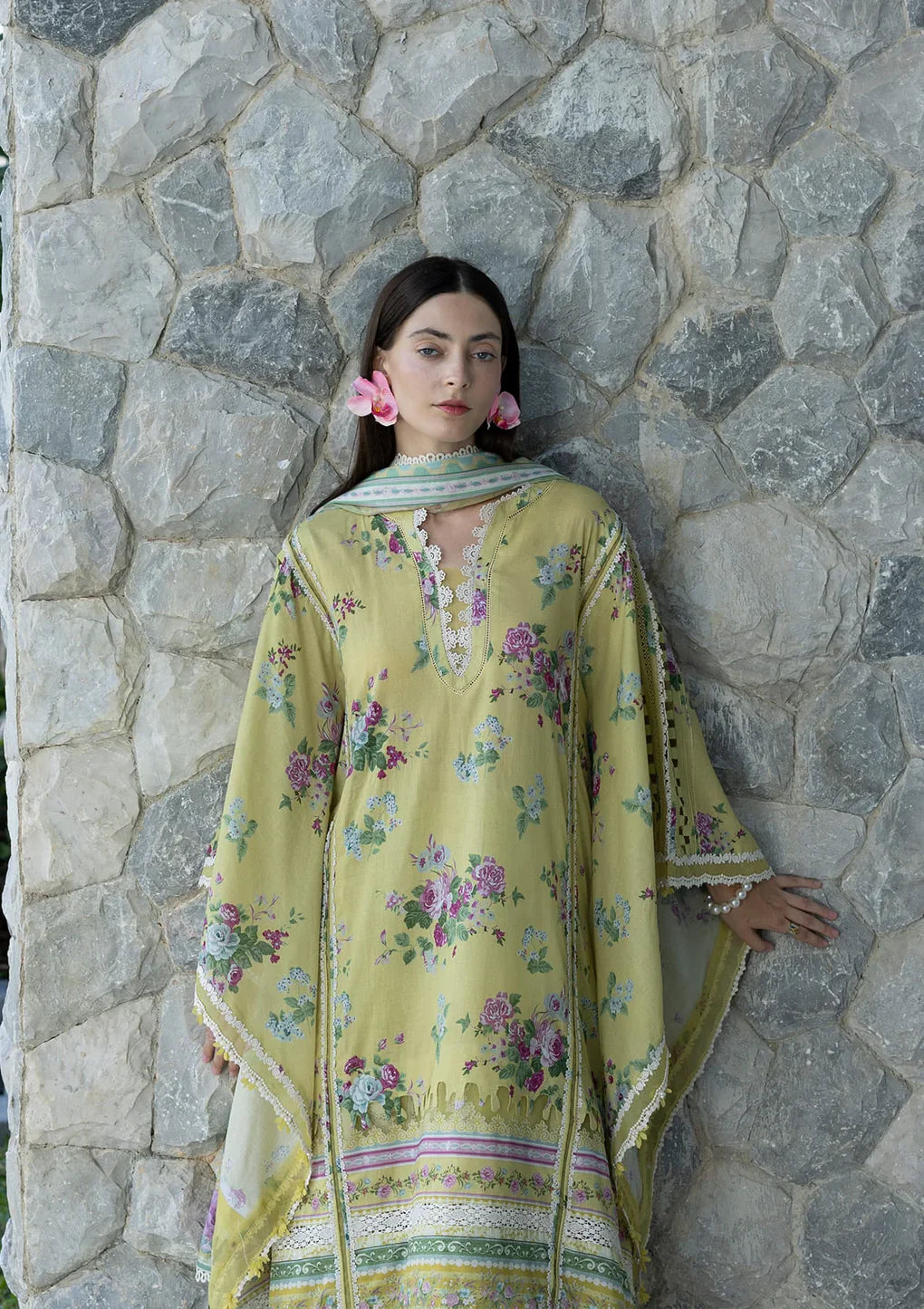 ELAF PRINTS UNSTITCHED COLLECTION'26 | EPN-4A AVOCADO