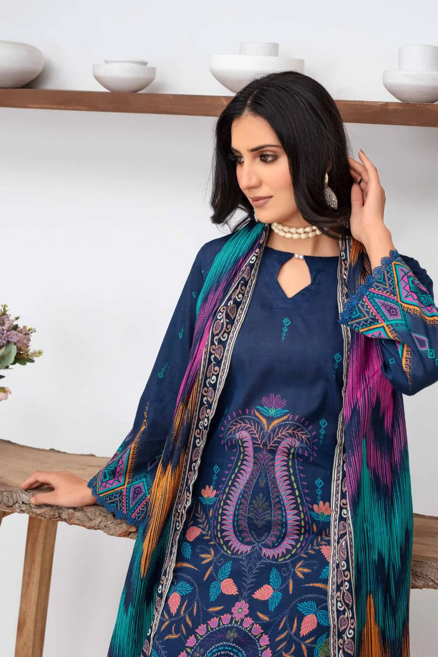 FABIHA VOL-1 BY FEROZA UNSTITCHED'26 | D4