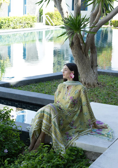 ELAF PRINTS UNSTITCHED COLLECTION'26 | EPN-4A AVOCADO