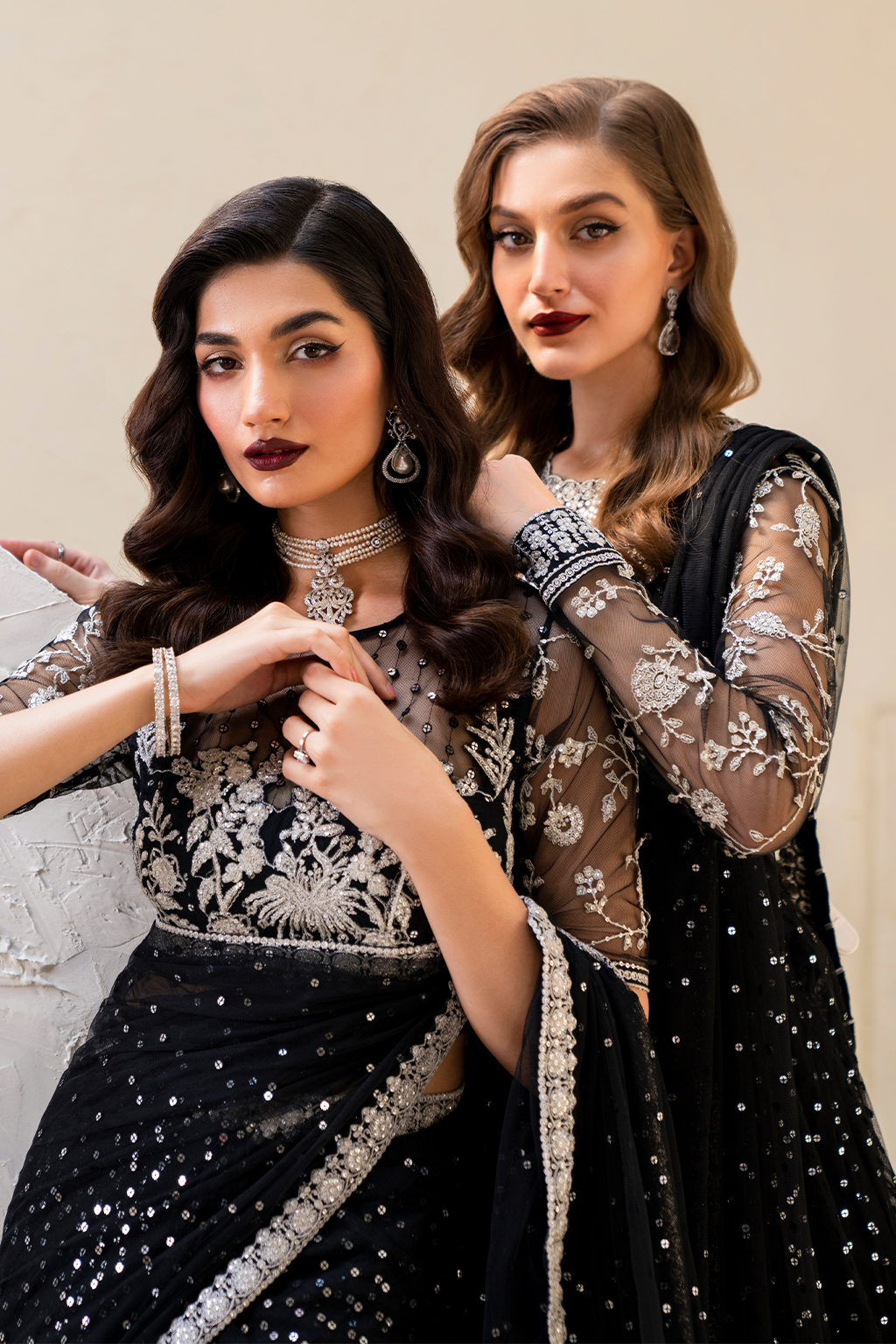 Iznik Formal Wear Collection 2024 – CC-50 Embroidered Net