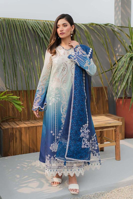 Qalamkar Qline Lawn Collection Collection 2024 – JK-07 ELZA