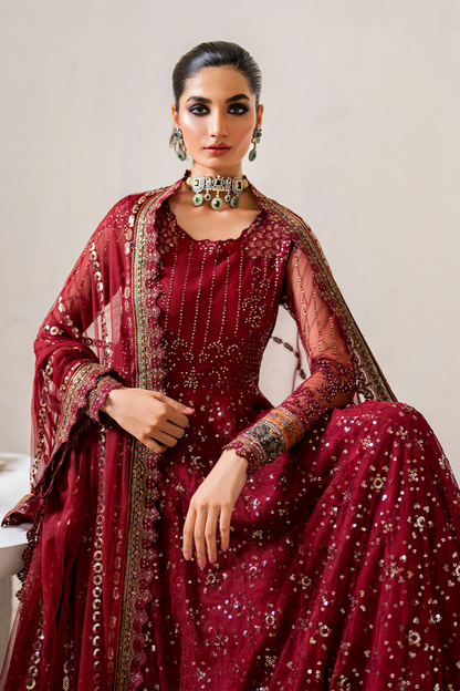 Iznik Formal Wear Collection 2024 – CC-49 Embroidered Net