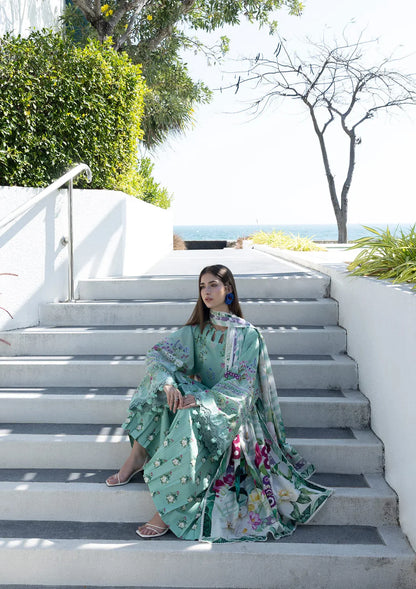 ELAF PRINTS UNSTITCHED COLLECTION'26 | EPN-7A TEAL ME