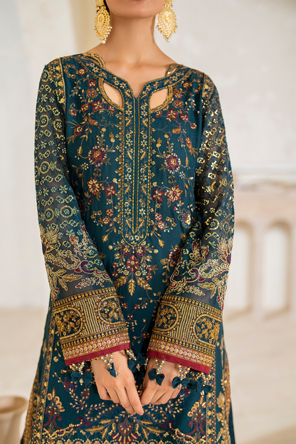 Iznik Formal Wear Collection 2024 – CC-46 Embroidered Chiffon