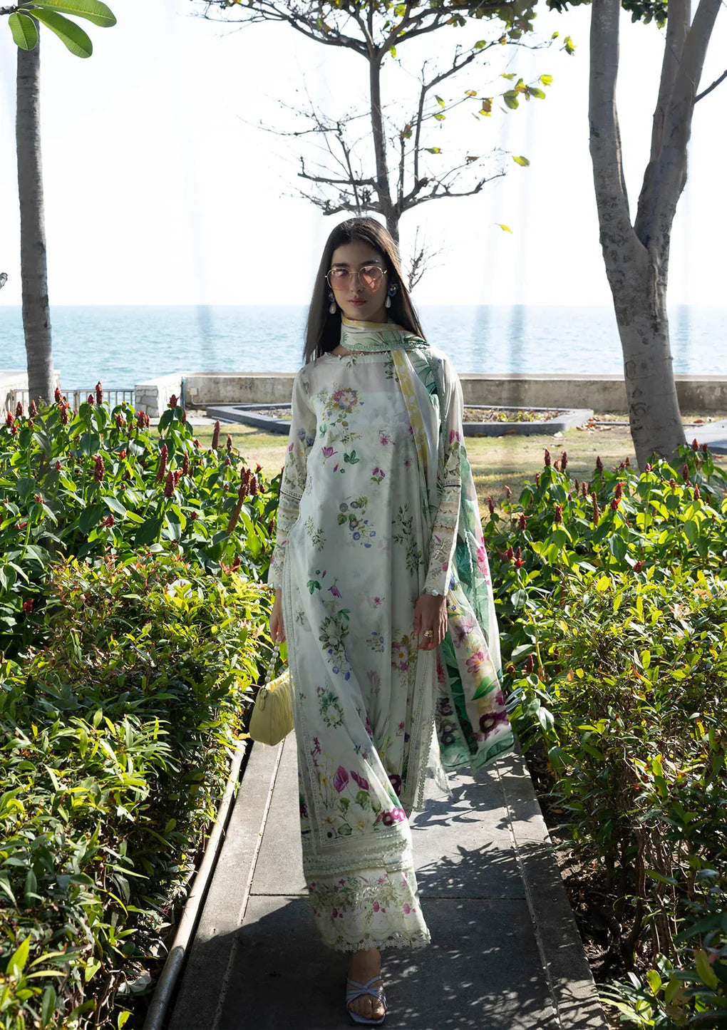 ELAF PRINTS UNSTITCHED COLLECTION'26 | EPN-7B MOON FLOWER