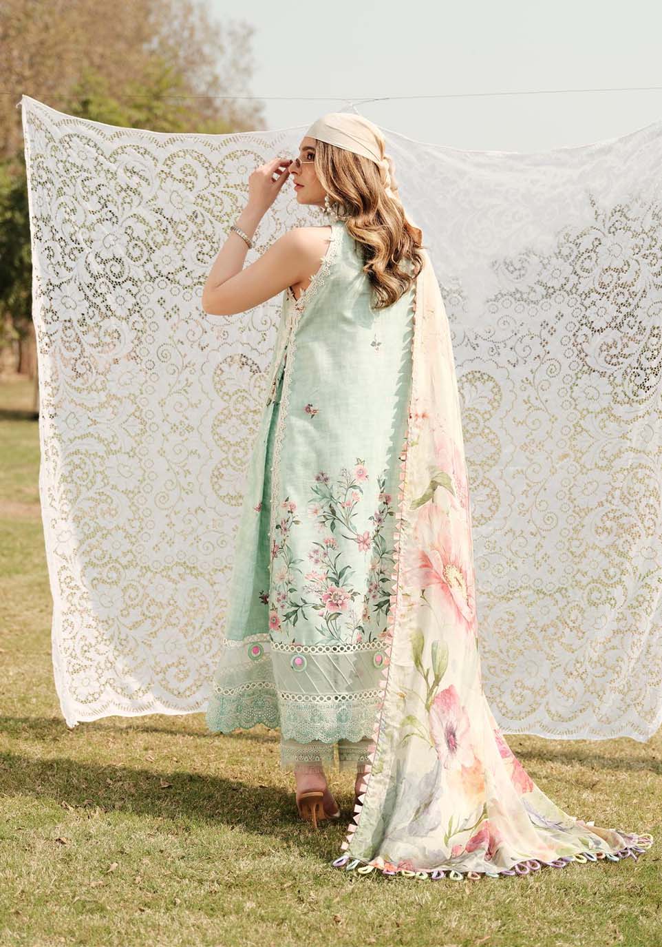 ZARQASH LUXE LAWN UNSTITCHED  Collection 2024 – ZQ 8