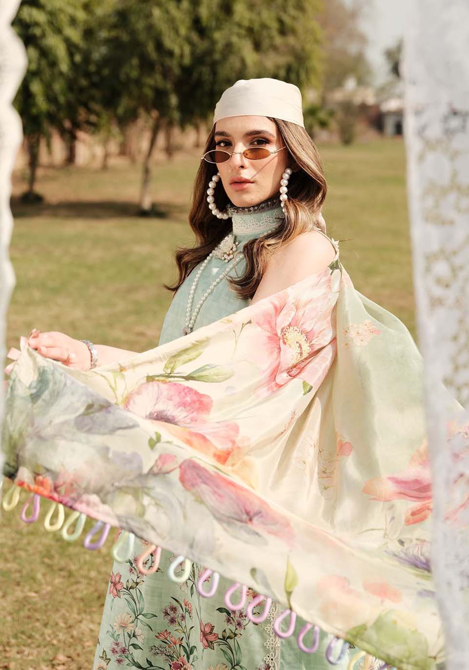 ZARQASH LUXE LAWN UNSTITCHED  Collection 2024 – ZQ 8