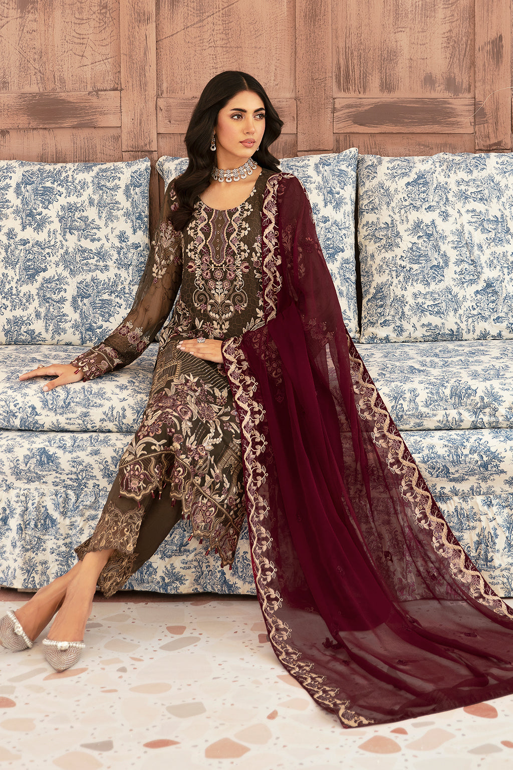 Ramsha Chiffon Collection 2024 – F-2604