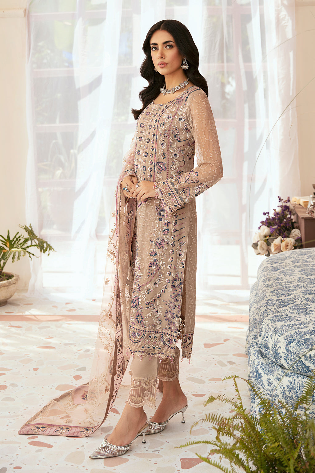 Ramsha Chiffon Collection 2024 – F-2611