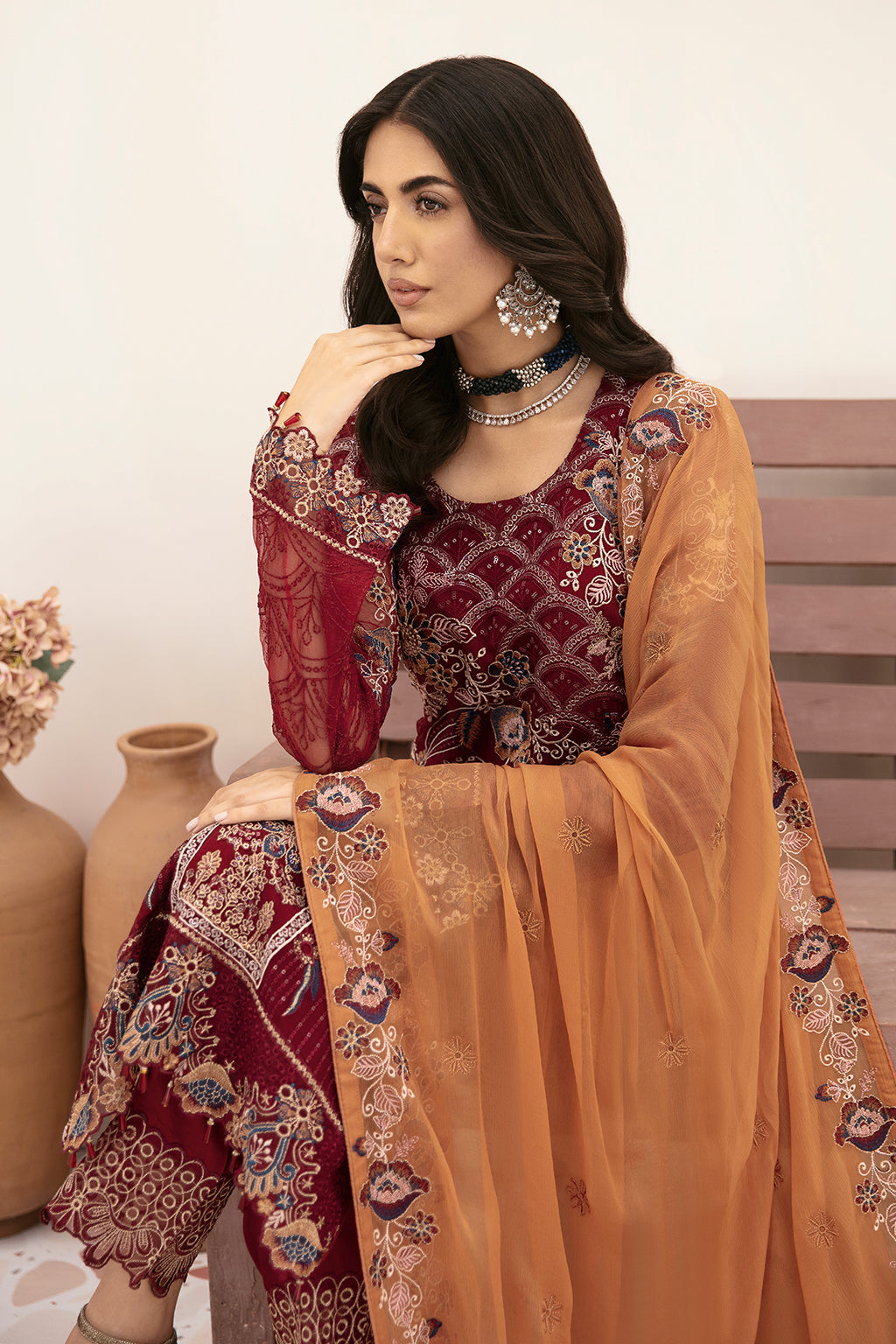 Ramsha Chiffon Collection 2024 – F-2612