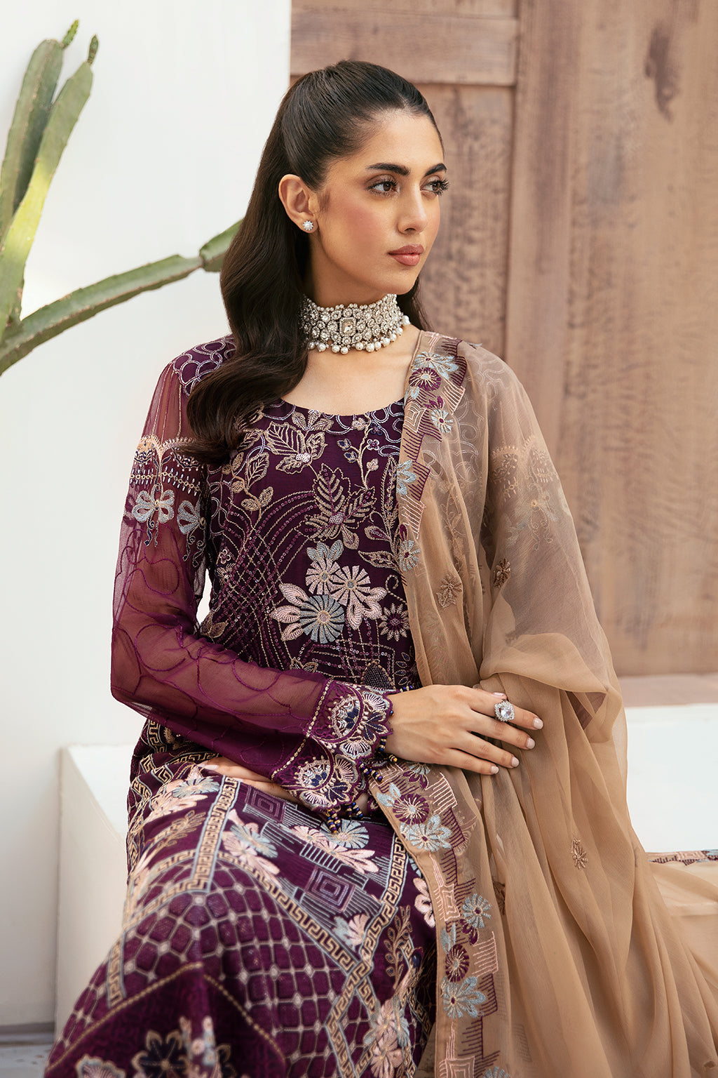 Ramsha Chiffon Collection 2024 – F-2608