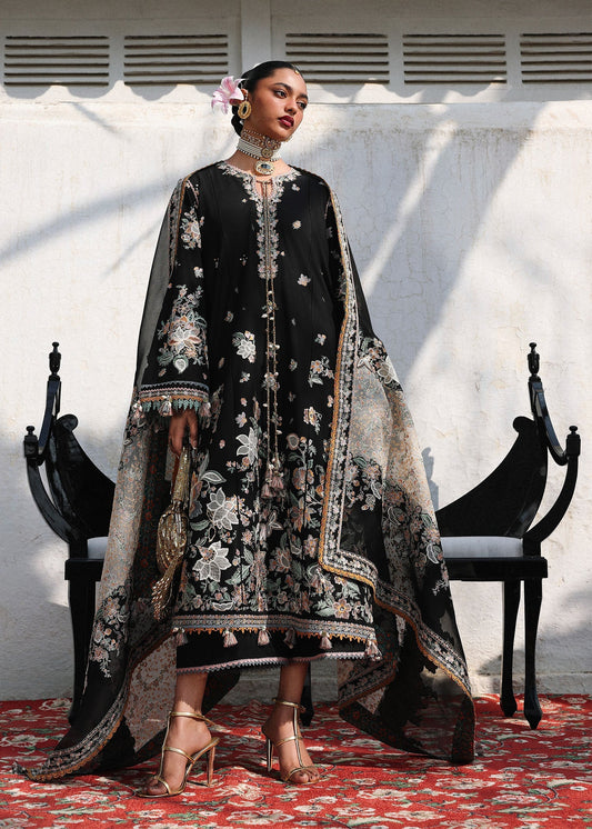 KALABAGH BY HUSSAIN REHAR UNSTITCHED'26| Sable