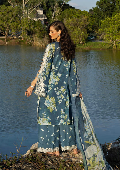 ELAF SIGNATURE EMBROIDERED UNSTITCHED'26| ESA-7B SEA ENCHANTRESS