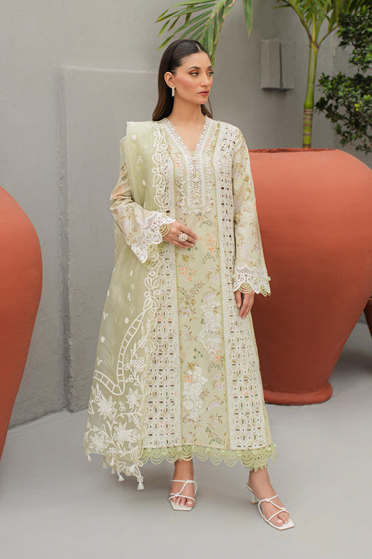 Qalamkar Qline Lawn Collection Collection 2024 – JK-01 EULALIA