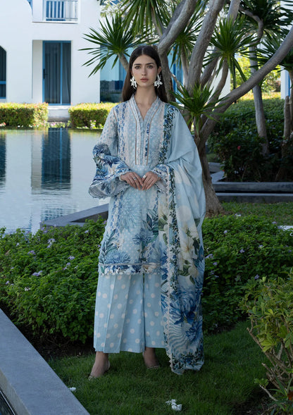 ELAF PRINTS UNSTITCHED COLLECTION'26 | EPN-1A OCEAN PETALS