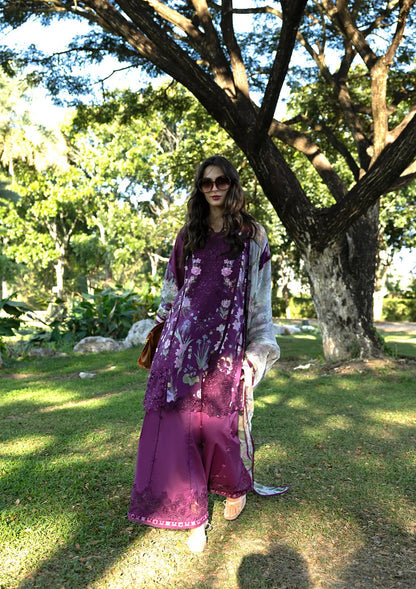 ELAF SIGNATURE EMBROIDERED UNSTITCHED'26| ESA-5B DARLING PLUM