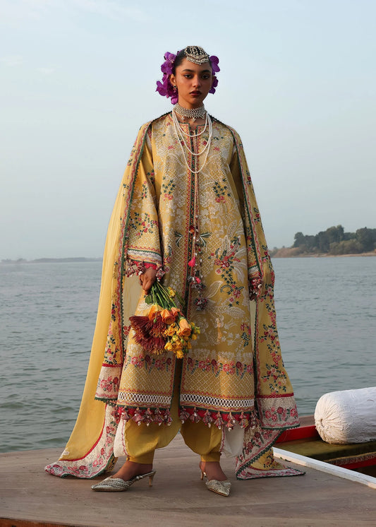 KALABAGH BY HUSSAIN REHAR UNSTITCHED'26| Ochre