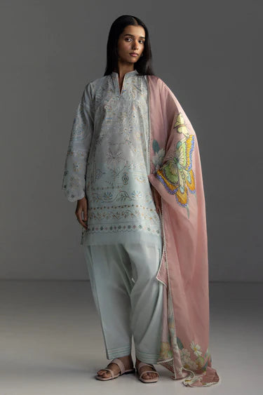 COCO BY ZARA SHAHJAHAN LAWN UNSTITCHED'26| VEYA-7B