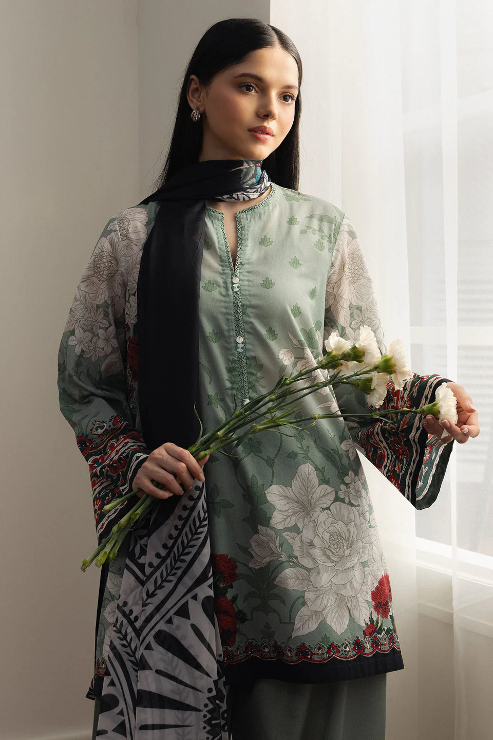COCO PRINTS BY ZARA SHAHJAHAN UNSTITCHED'26| ZEN-10В