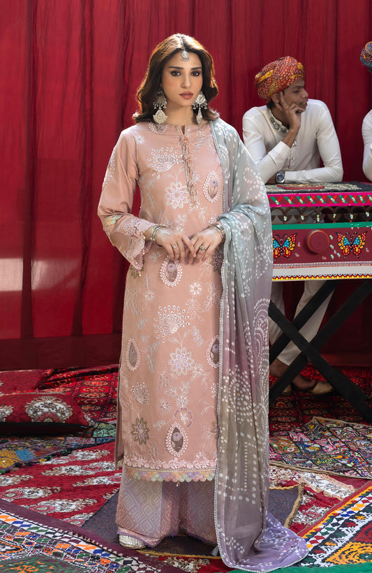 BANDHANI BY ALZOHAIB EMBROIDERED UNSTITCHED'26| D2
