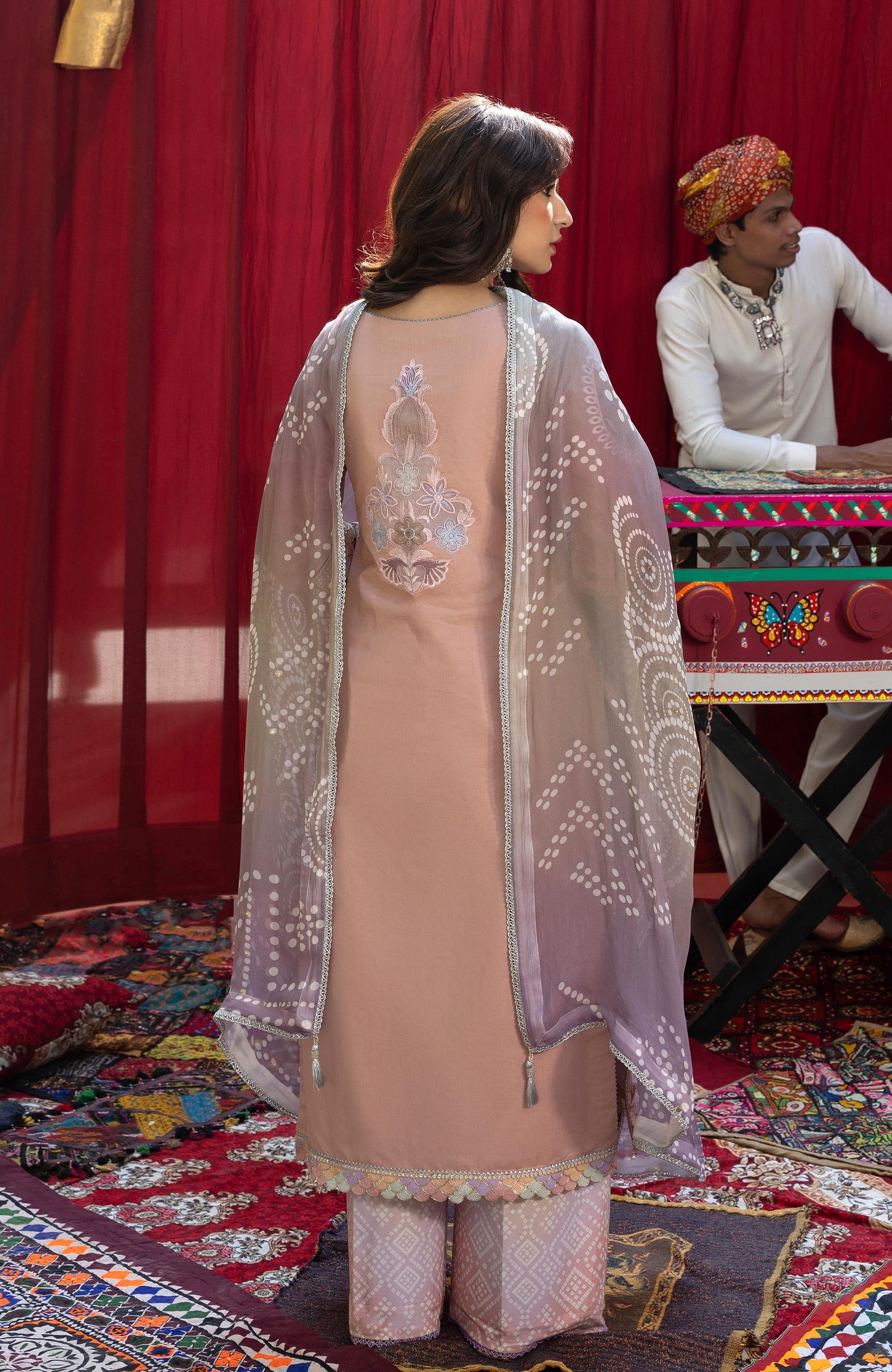 BANDHANI BY ALZOHAIB EMBROIDERED UNSTITCHED'26| D2