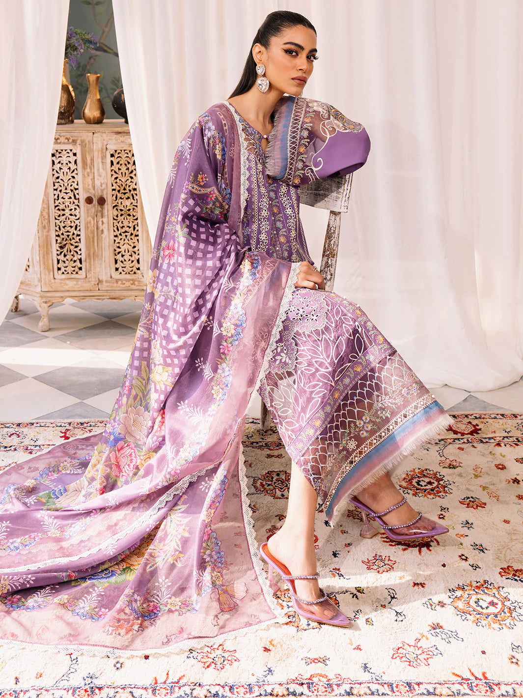 Binilyas Lahira 3PC Lawn Collection 2024 | B - 201